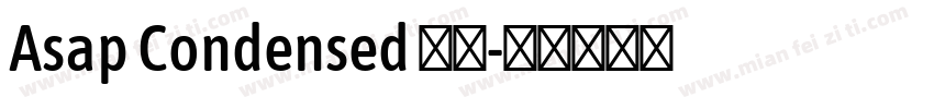 Asap Condensed 粗体字体转换